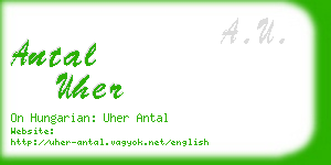 antal uher business card